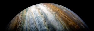 The Swirling Clouds of Jupiter as seen by the Juno Spacecraft
