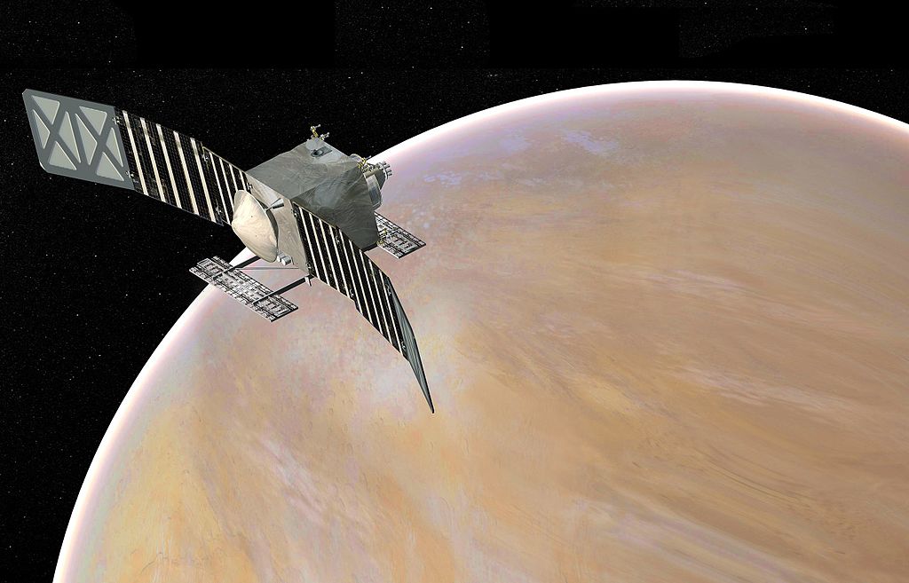 Artist's concept of the VERITAS mission proposed for NASA's Discovery program.