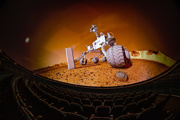 Mars rover in the Sir Patrick Moore Planetarium