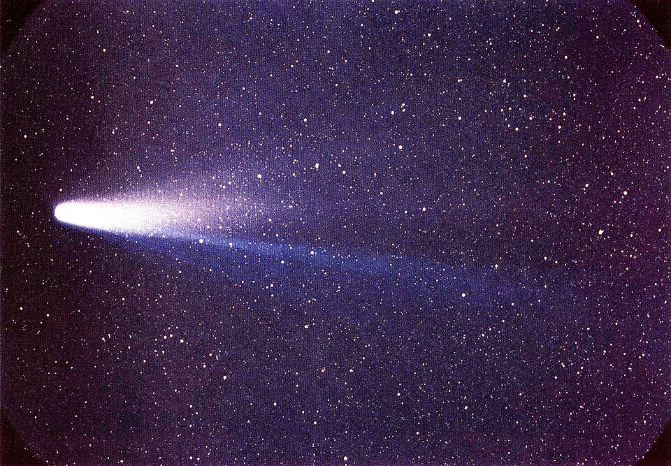 Halley's Comet Photographed By William Liller From Easter Island On 8 March 1986
