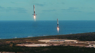 Falcon Heavy Booster Landing