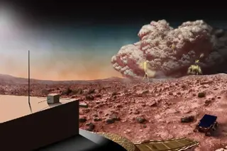 Martian dust storms wouldn't be as strong as shown in the film. 