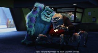 Sulley and Henry J. Waternoose in Monsters Inc.