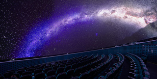 The Sir Patrick Moore planetarium at the National Space Centre.