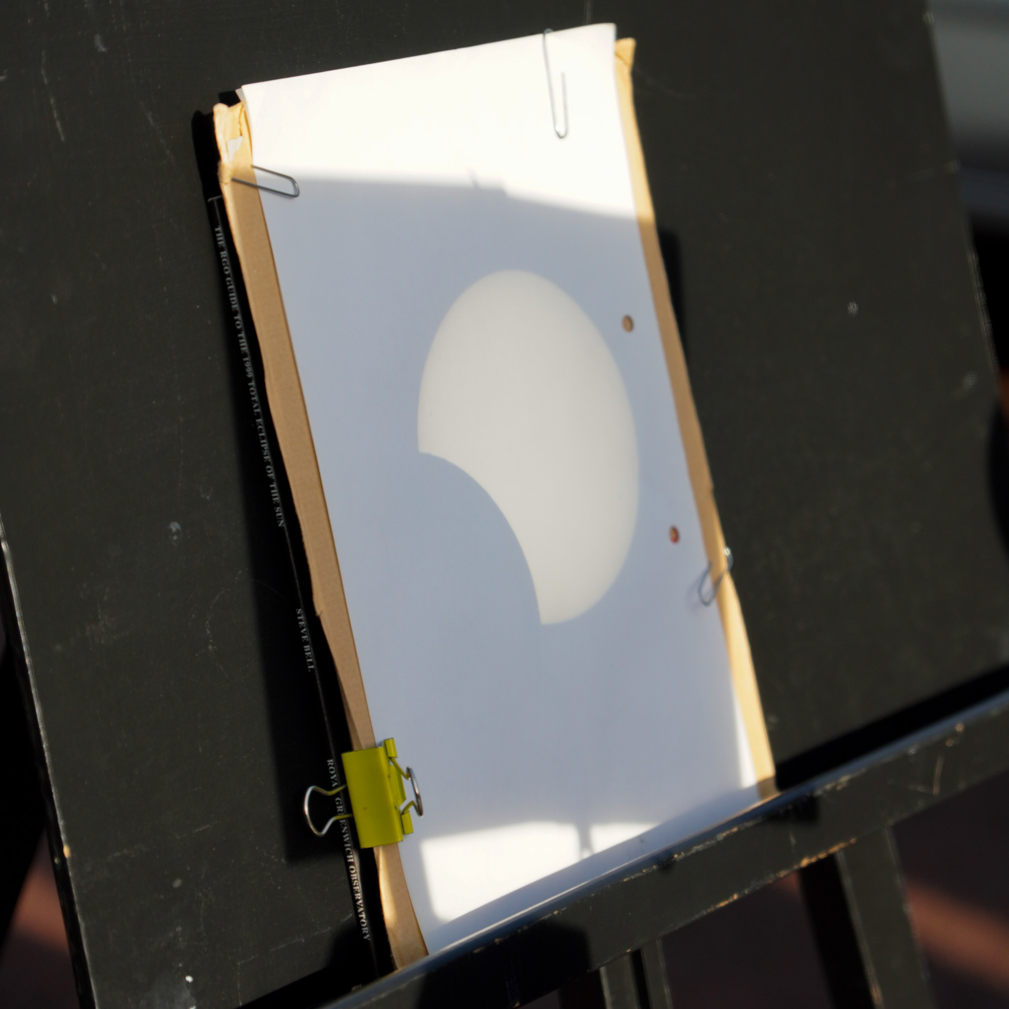 Safe way of watching the lunar eclipse