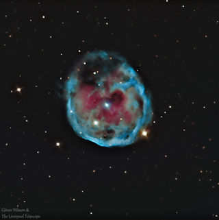 HaRGB image of The Skull Nebula (NGC 246). Data from the Liverpool Telescope (a 2 m RC telescope on La Palma) processed by Göran Nilsson. 