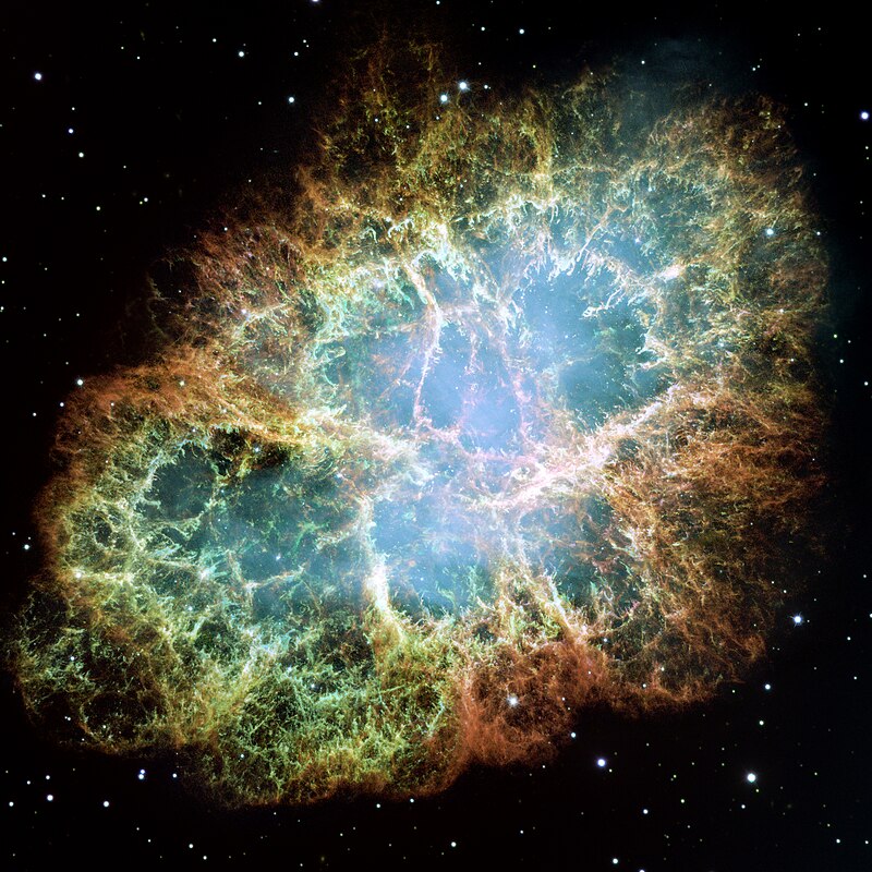 Crab Nebula, M1, Hubble Space Telescope