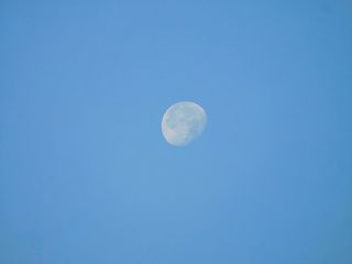 Moon in the daytime.
