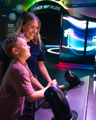 Mother and Son in the Outer Solar System experience with the Wind on Planets interactive