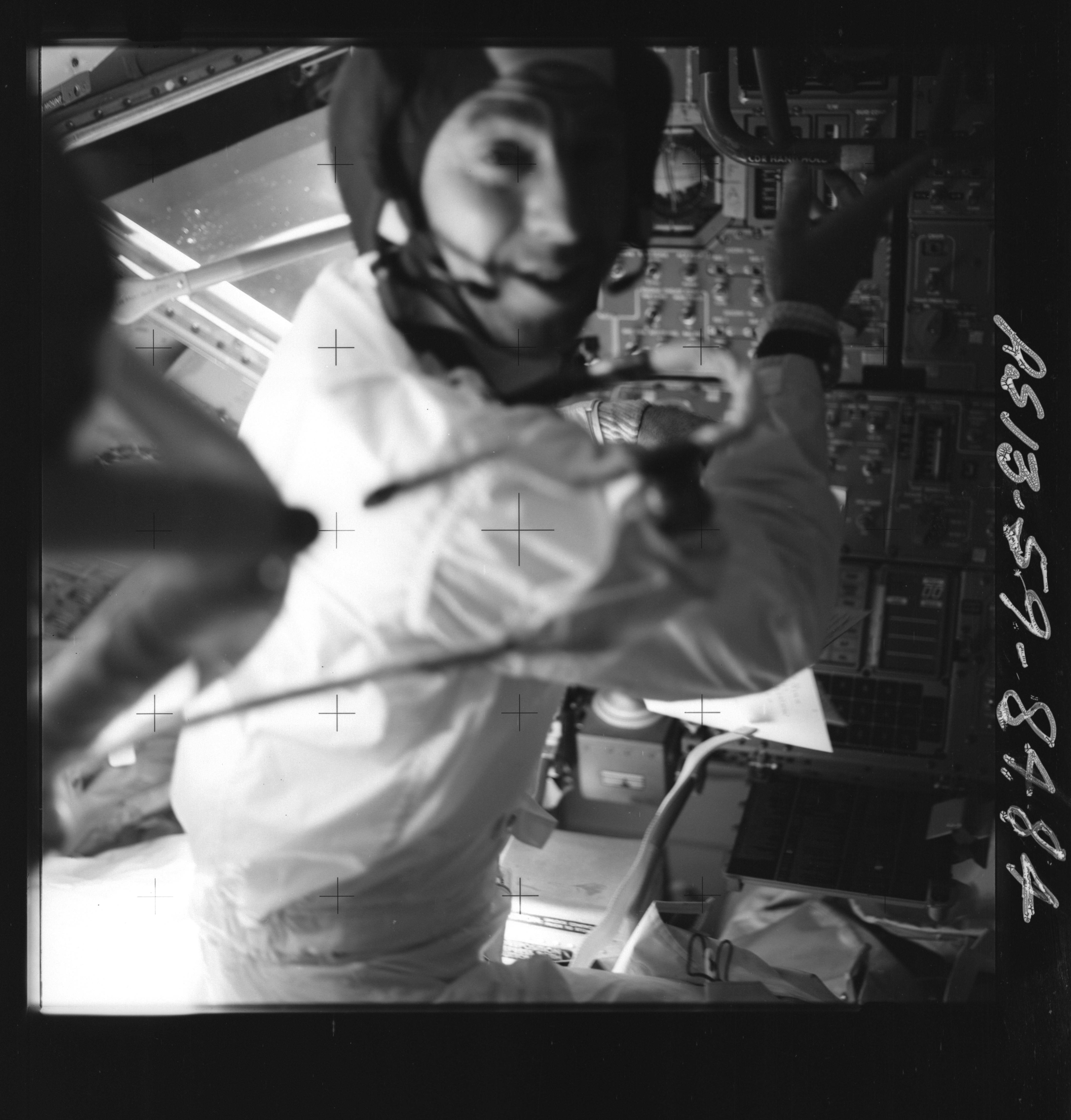 Jim Lovell Preparing to Jettison the Lunar Module.