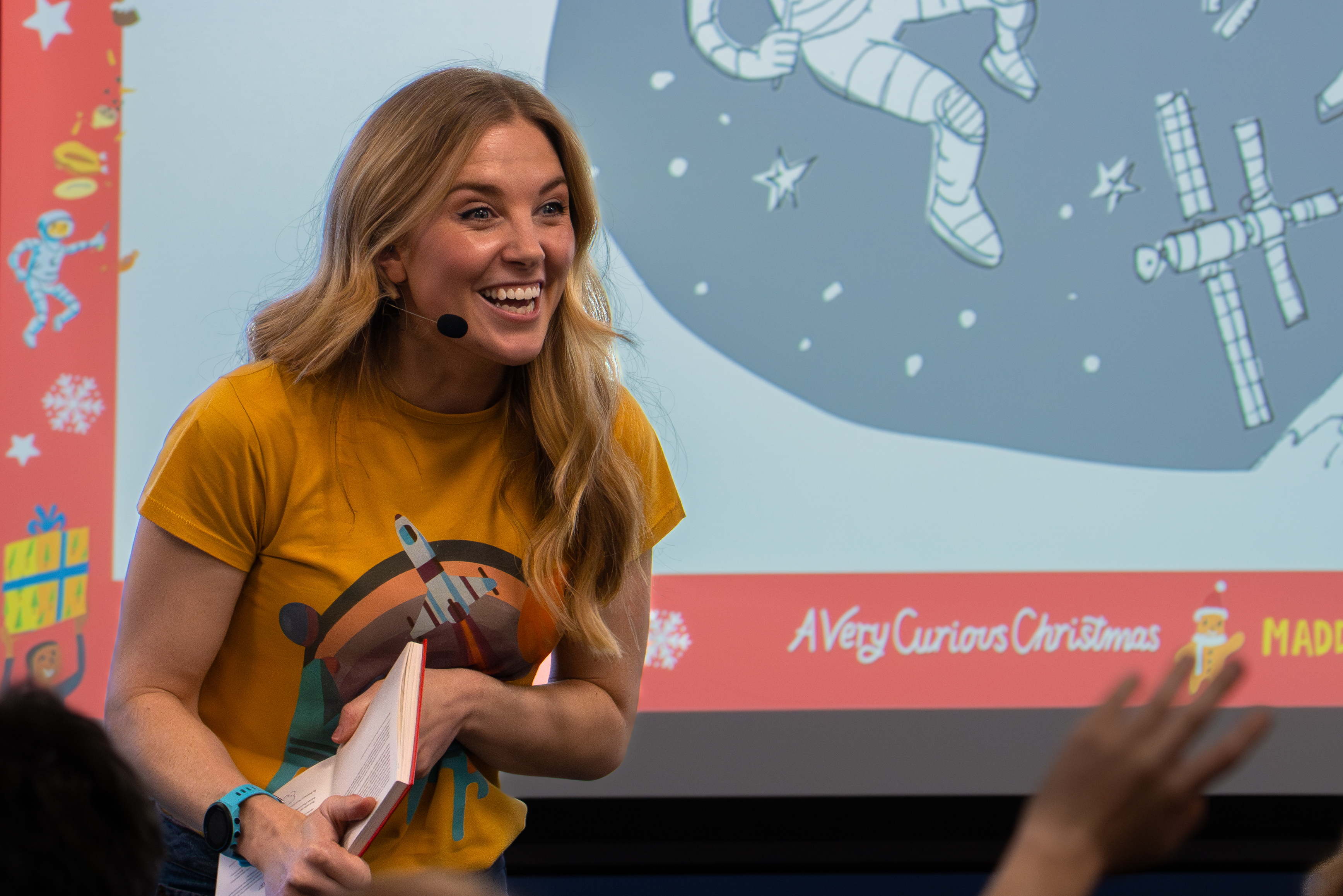 Maddie Moate talking about A Very Curious Christmas