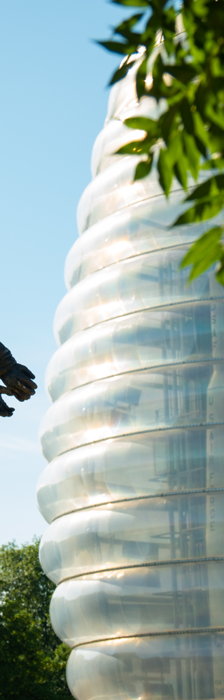 National Space Centre Rocket Tower and astronaut statue