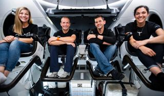 Dragon simulations at SpaceX headquarters.