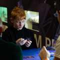Young boy playing Earth Gambit at To Boldly Game