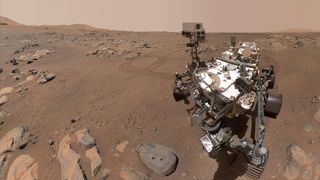 The Perseverance rover, on Mars