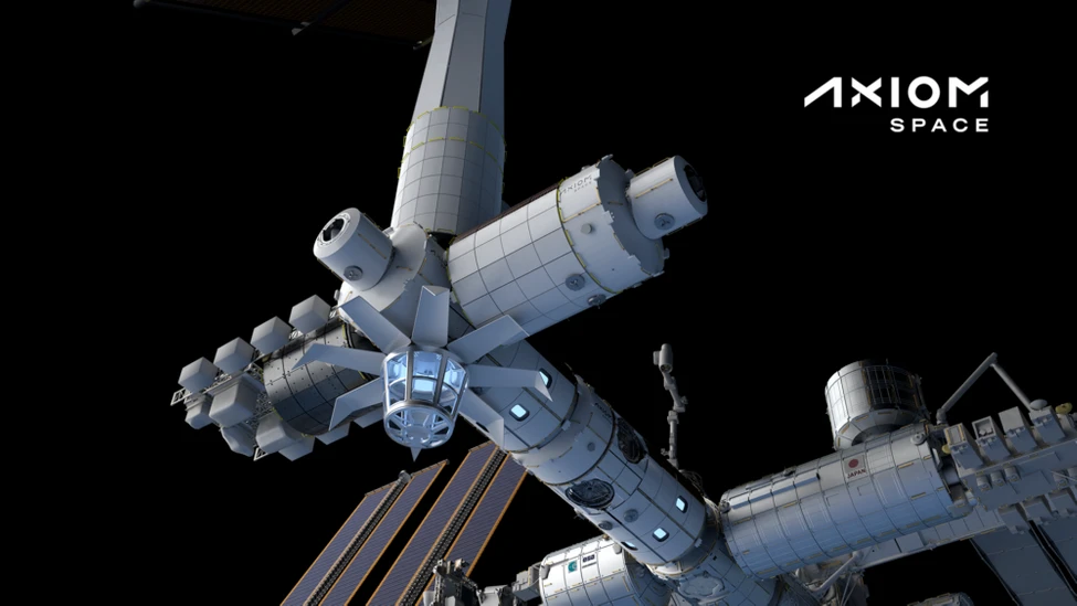 An rendition of the Axiom Space Station.