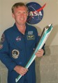 The 2000 Olympic Torch held by Australian born NASA astronaut Andy Thomas who got a replica to take onboard the Space Shuttle Atlantis.