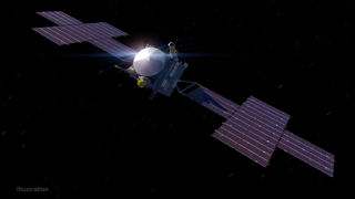 Illustration of the Psyche Mission. 