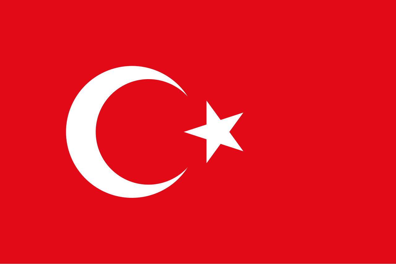 The flag of Turkey