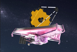 Illustration of the James Webb Space Telescope 
