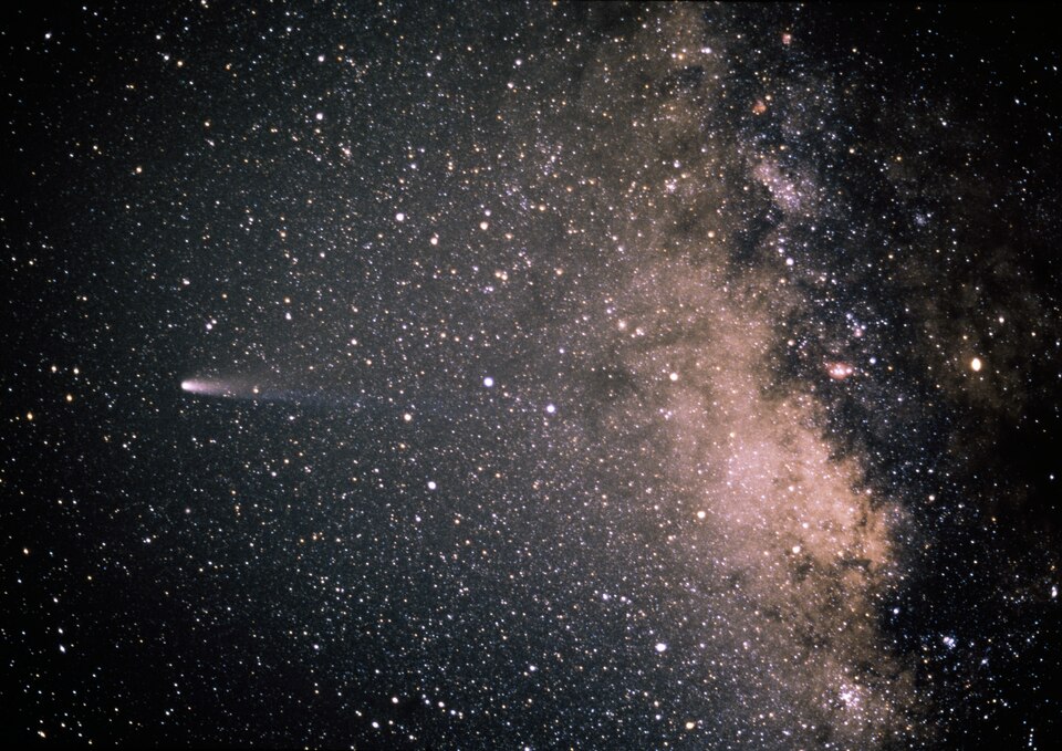 Comet Halley And The Milky Way