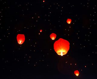 Chinese sky lantern.