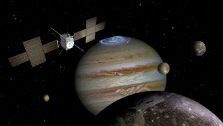 Artist's Impression of JUICE Exploring Jupiter and its Icy Moons