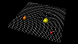 General relativity links gravity to the geometry of spacetime itself, and particularly to its curvature.