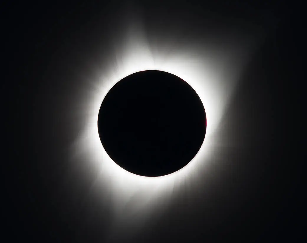 A total solar eclipse is seen on Monday, August 21, 2017 above Madras, Oregon. 