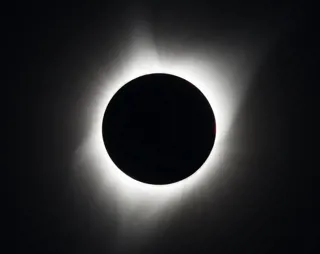 A total solar eclipse is seen on Monday, August 21, 2017 above Madras, Oregon.