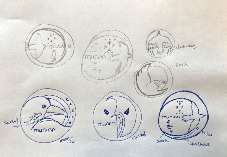 Muninn Mission Patch First Sketches