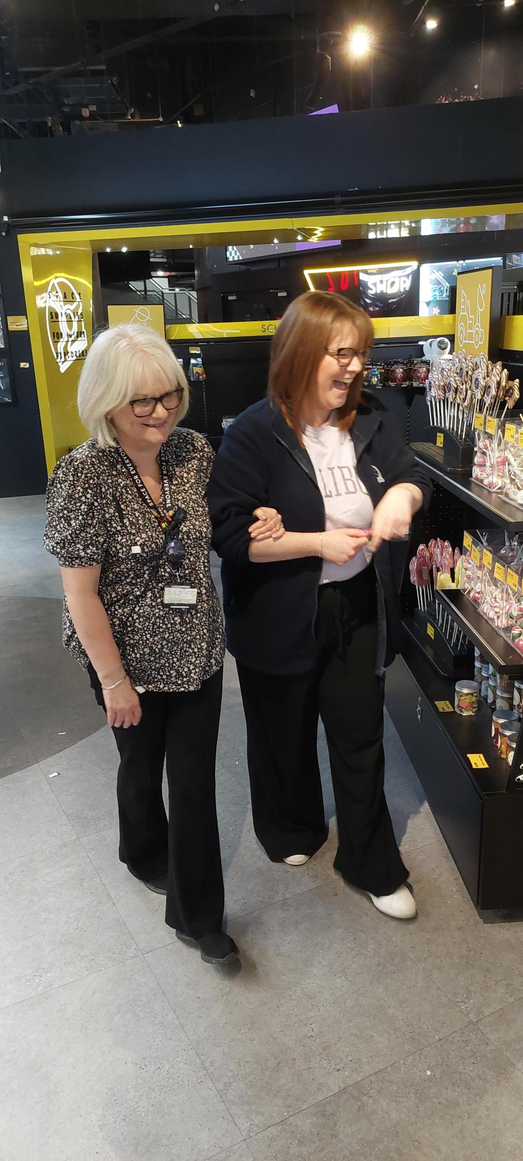 Lisa and Katie Laughing