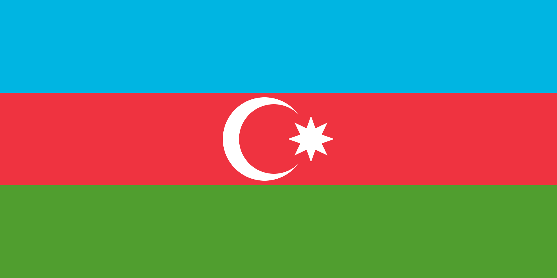 The flag of Azerbaijan