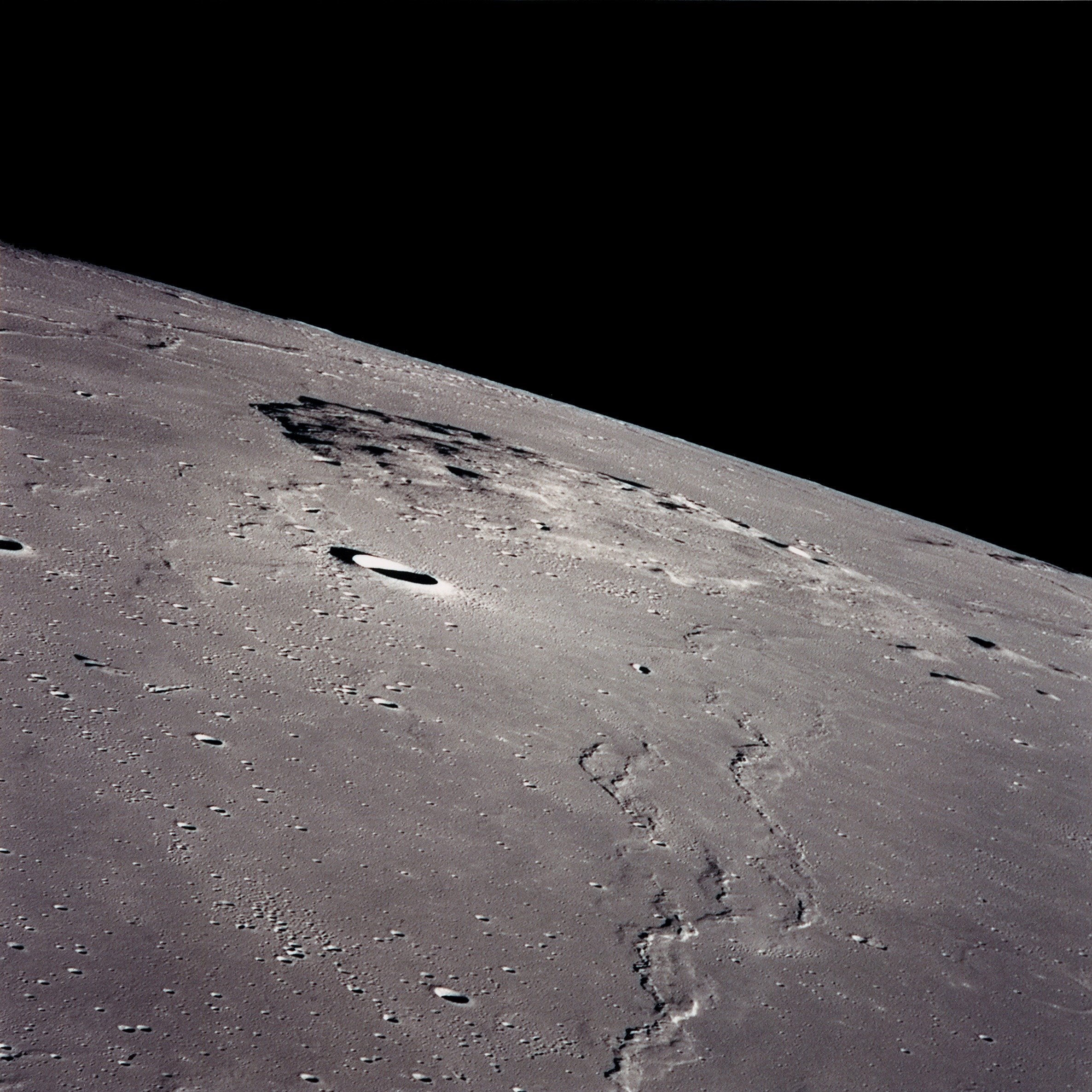 Mons Rümker photographed during Apollo 15.