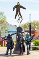 Manadalorians at the astronaut statue at Galactic Gathering