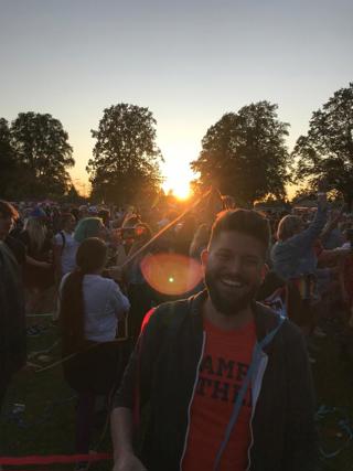 Henrik at the 2019 Leicester Pride celebration.