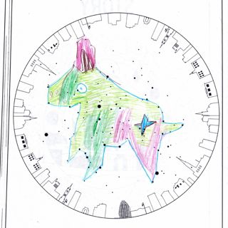Starlight Constellation Art by Sophie