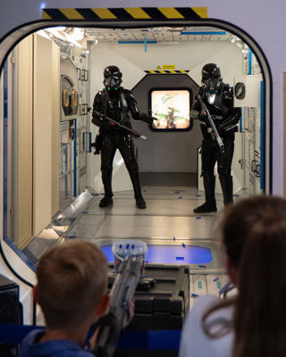 Stealth Troopers in the blast-a-trooper at Galactic Gathering