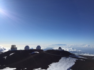 Telescopes on Mauna Kea, Hawaii that Henrik uses for his research.