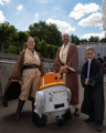 Jedi family and Chopper meet visitors as they arrive at Galactic Gathering