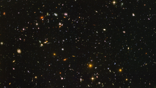 The ‘Hubble Ultra Deep Field,’ a view of nearly 10,000 galaxies imaged by the Hubble Space Telescope.