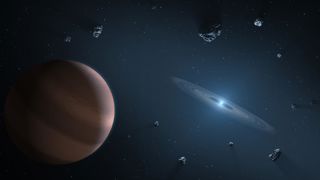 Polluted White Dwarf. 